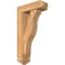 Ekena Millwork Funston Arts and Crafts Smooth Bracket w/ Offset Brace, Western Red Cedar, 5 1/2"W x 16"D x 28"H BKT0604X16X28FST03SWR - alternate 1